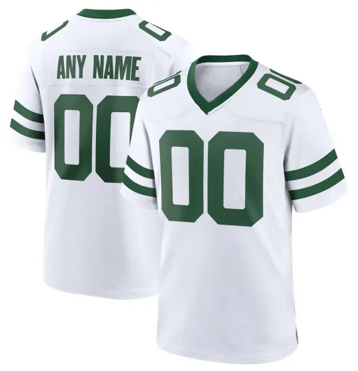 Discover Men's NYJ New York Custom Football Jersey with Personalized Name and Number