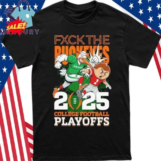 Discover Fxck The Buckeye 2025 College Football Playoffs Miami T Shirt S-5XL