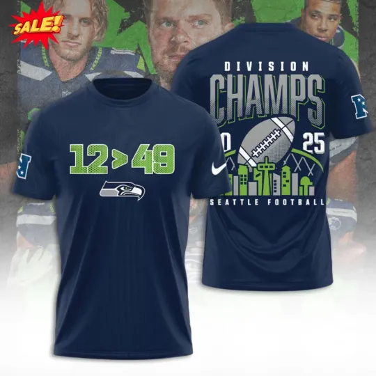 Discover Seattle Seahawk 2025 3D Shirt S-5XL M112