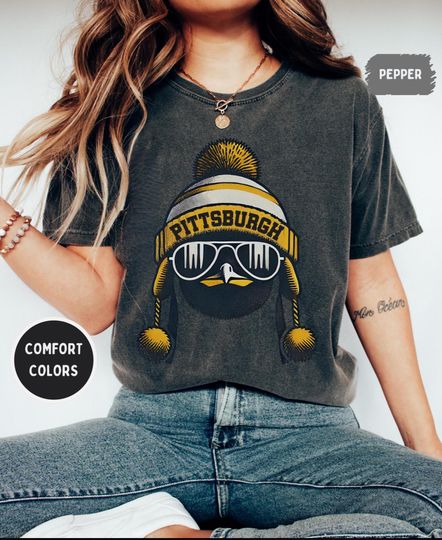 Discover Retro Pittsburgh Comfort Colors T-Shirt, Hockey Graphic Tee, Fans Lover Gift