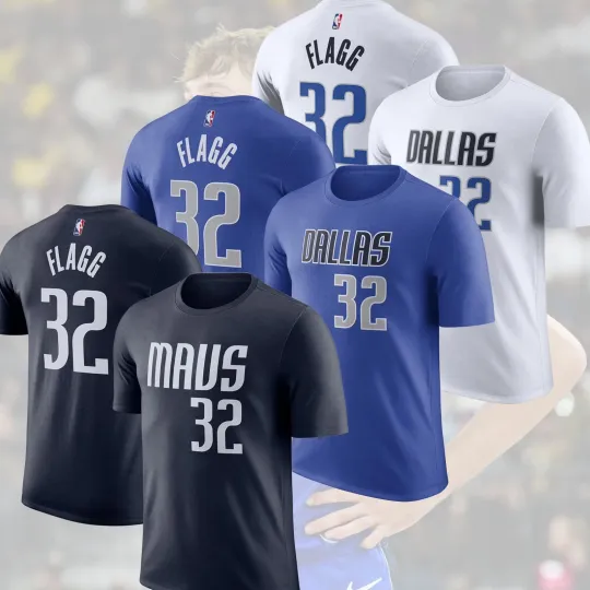 Dallas Mavericks 2025 Name & Number Double Sided T-Shirt