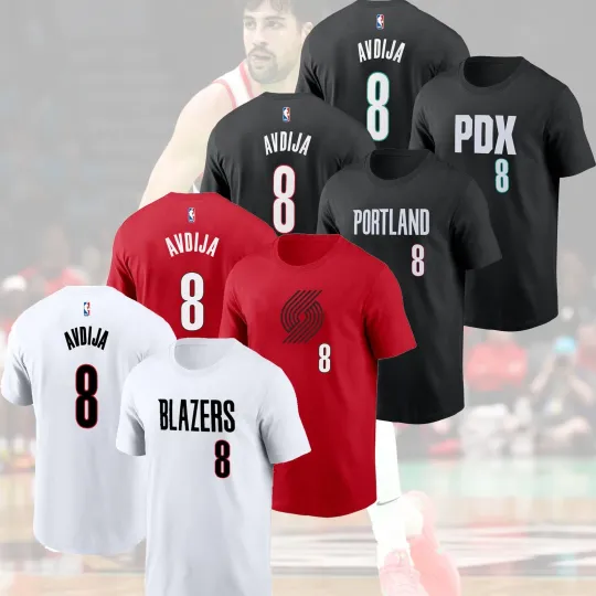 Discover Deni Avdija #8 Portland Trail Blazers 2026 Double Sided T-Shirt Gift for Fans