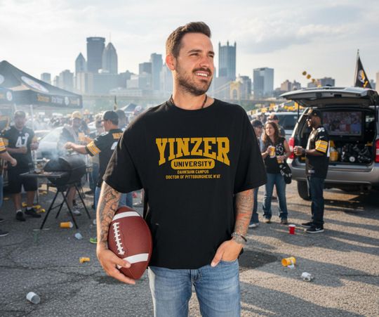 Discover Yinzer University Shirt, Funny Pittsburgh Gift, Yinz N'at Dahntahn Tee, Steel City Slang T-Shirt