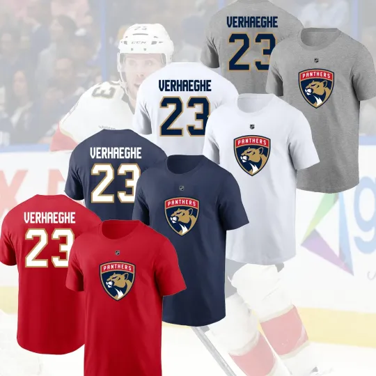 Carter Verhaeghe #23 Florida Panthers 2025 Double Sided T-Shirt Fan Gift