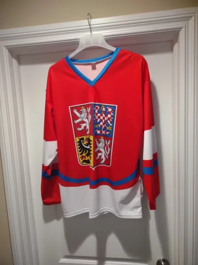 Discover Team Czech Republic Olympic Hockey Jersey. Adult XL. Olympics. New Condition.