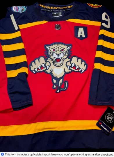 Matthew Tkachuk #19 Florida Panthers 2026 Winter Classic Jersey - Size Large 52