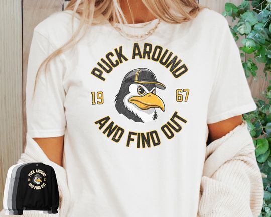 Discover Pittsburgh Hockey Shirt, Pittsburgh Penguin Shirt, Pittsburgh Penguin Gift, Vintage Pittsburgh Penguin