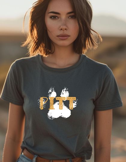 Pitt Panther Graphic Tee: Boxy Vintage University of Pittsburgh Shirt
