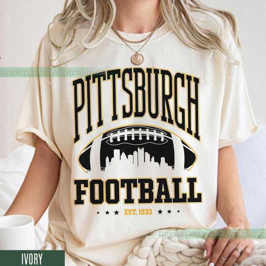 Discover Pittsburgh Football Comfort Colors T-Shirt, Vintage Unisex Pittsburgh Shirt