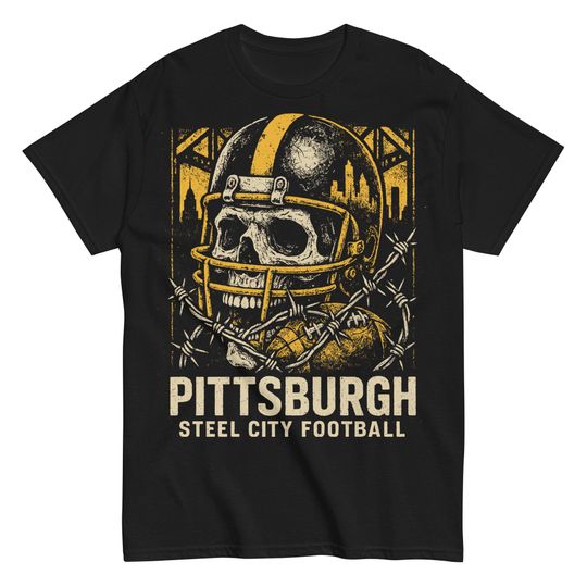 Discover Skull Crackin' Football Tee