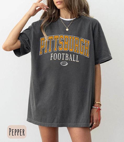 Discover Vintage Pittsburgh Football Comfort Colors T-Shirt, Trendy Retro Pittsburgh Football Shirt