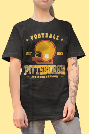 Discover Vintage Pittsburgh 1933 Football T-Shirt Unisex Adult Youth Tee