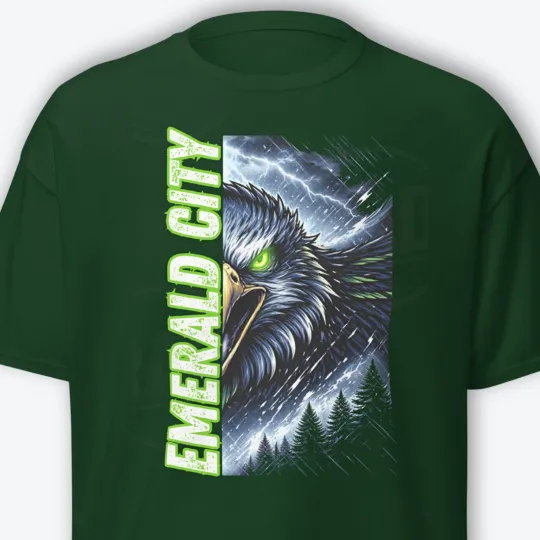 Discover Seattle Seahawks Emerald City Football Playoffs T-Shirt Unisex