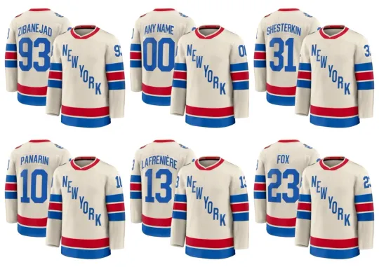 Discover Custom Men's NY Beige 2026 Winter Classic All Stitched Jersey