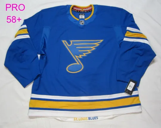 NO TARIFFS size 58+ St Louis Blues Fanatics Authentic PRO NHL Hockey Jersey Home