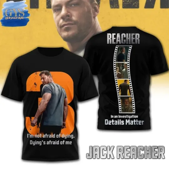 Discover Jack Reacher Series 3D T-Shirt