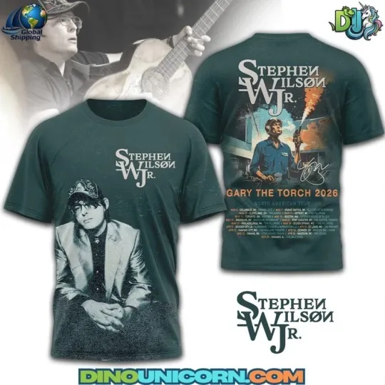 Discover Stephen Wilson Jr. Gary The Torch Tour 3D T-Shirt