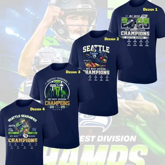 Discover Seattle Football 2025 N.F.C West Division Champions All Design For Fans