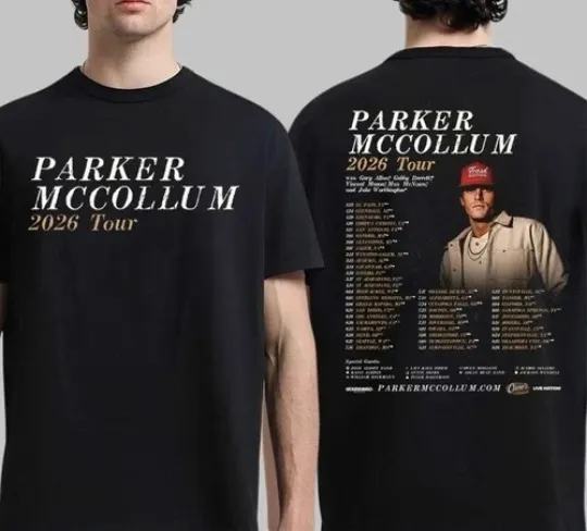 Discover P McCollum 2026 Tour Shirt, North America Schedule Dates Two Sided T-shirt