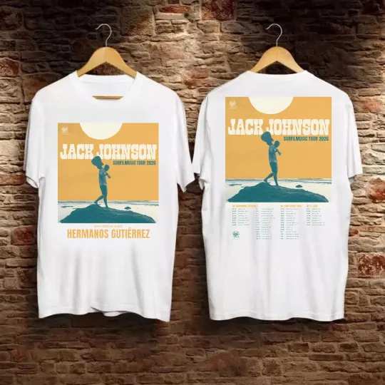 Discover JACK JOHNSON Summer 2026 Tour Double Sided T-Shirt Reprint