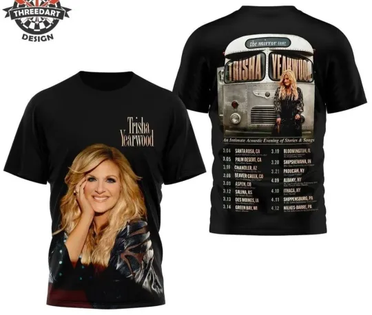 Discover Trisha Yearwood The Mirror Tour 3D T-Shirt