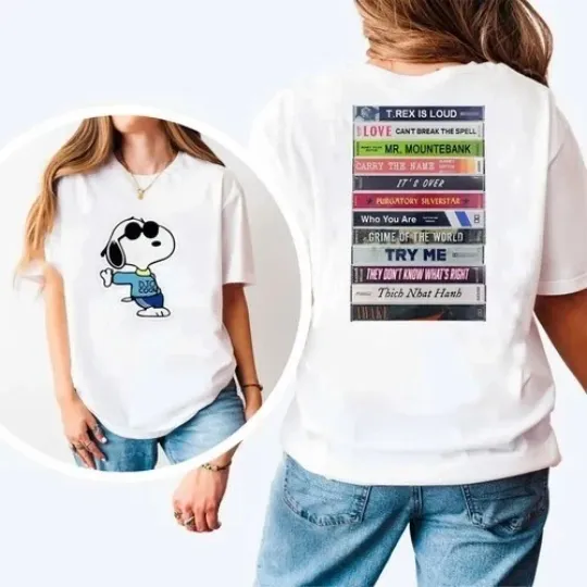 Discover Retro Cartoon World Tour Shirt 2026 Graphic Concert Tee With Back