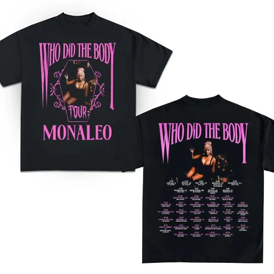 Discover Monaleo Who Did The Body Tour 2026 T-Shirt Unisex Concert Merch