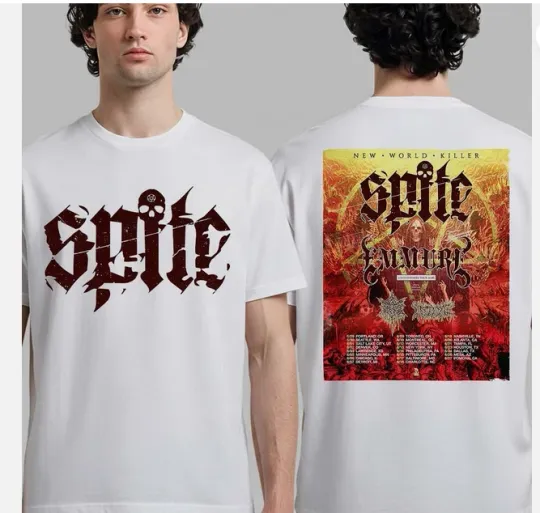 Discover Spite New World Killer Tour 2026 United States Tour City Dates Two Sided T-Shirt