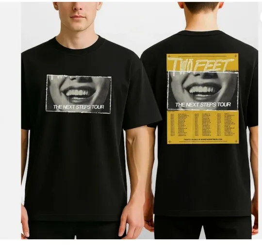 Discover Two Feet Tour Poster At Multiple Venues In The USA On March To May 2026 T-Shirt
