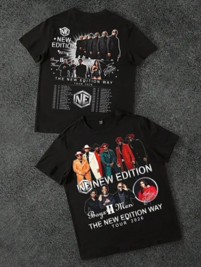 Discover The New Edition Way Tour 2026 Retro R&B Concert NE Concert T-Shirt