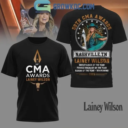 Discover Lainey Wilson 59th CMA Awards 2025 3D T-Shirt