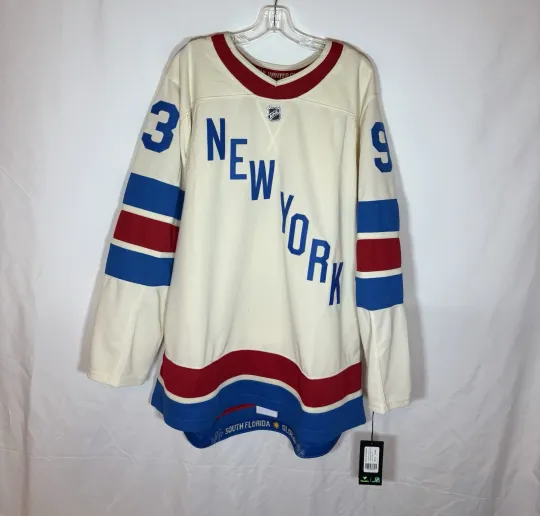 Discover Fanatics New York Rangers #93 Zibanejad 2026 Winter Classic Jersey Premium Sz 56