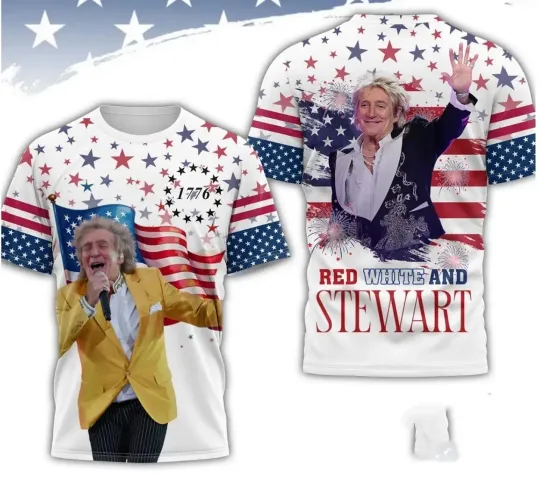 Rod Stewart Tour 2025 3D T-Shirt