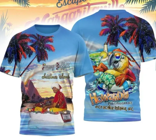 Jimmy Buffett Christmas Island 3D T-Shirt