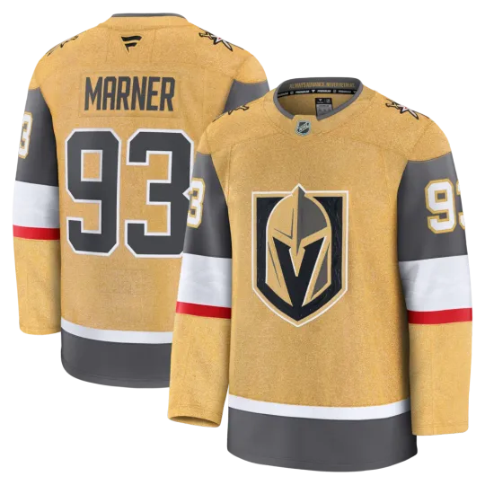 Discover Vegas Golden Knights Mitch Marner #93 Fanatics Gold Home 2026 Premium NHL Jersey