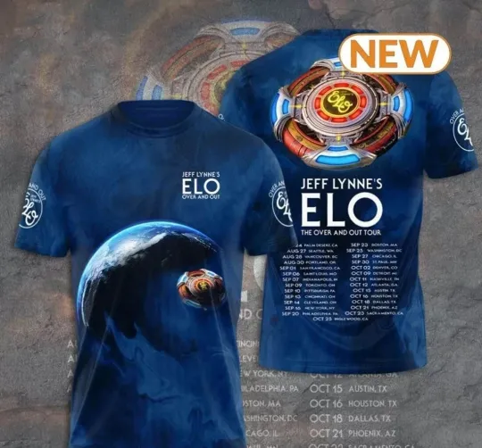 Electric Light Orchestra ELO Band Album Jeff Lynne 3D T-Shirt