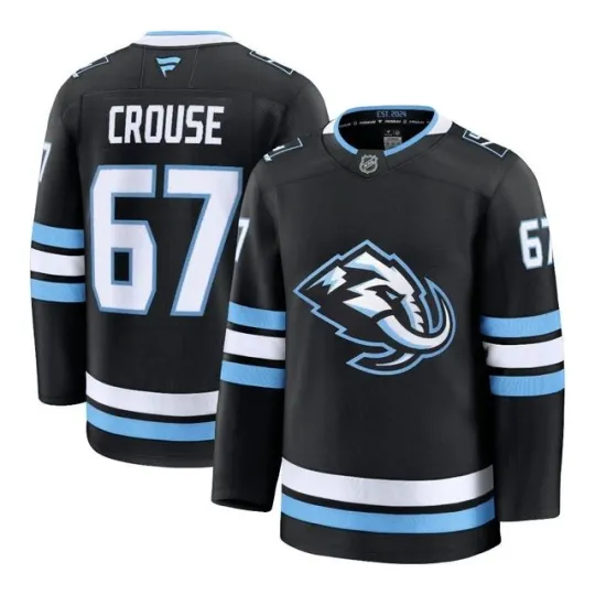 Discover Utah Mammoth Lawson Crouse #67 Fanatics Men's Black Home 2026 Premium NHL Jersey