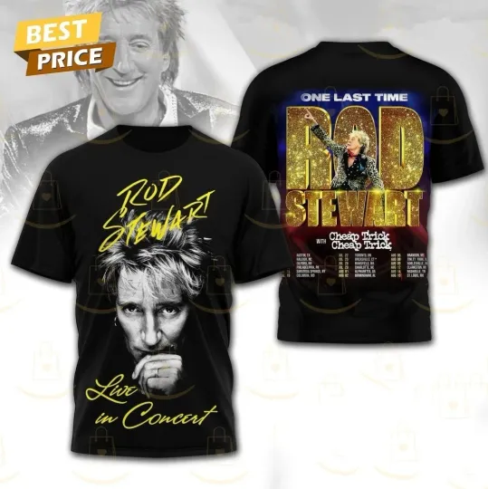 Rod Stewart Live In Concert One Last Time 3D T-Shirt