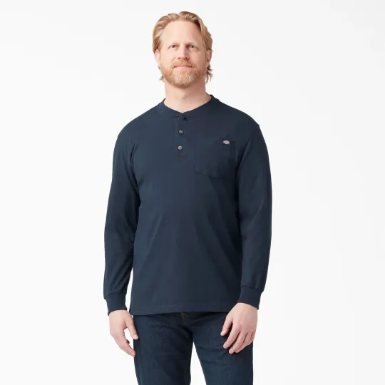 Discover Dickies Long Sleeve Heavyweight Henley T-Shirt