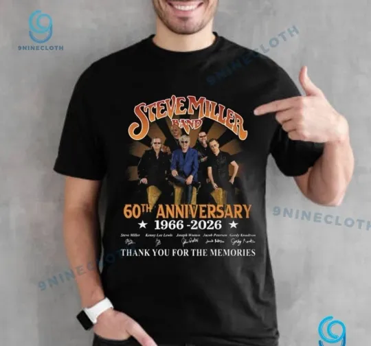 Steve Miller Band 60th Anniversary 1966-2026 T Shirt