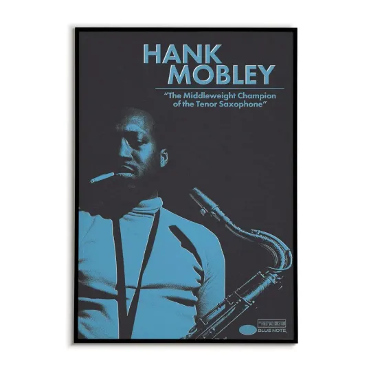 Discover Hank Mobley Poster | Retro Jazz Music Wall Art
