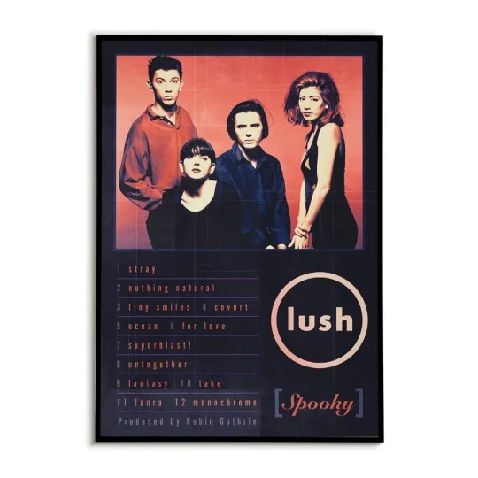 Discover Lush Spooky Poster | 90s Retro Shoegaze Britpop Music Wall Art