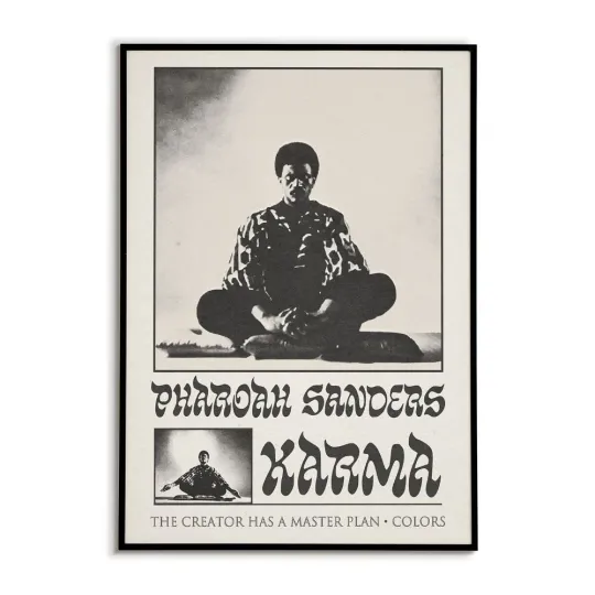 Discover Pharoah Sanders - Karma Album Poster | Vintage Jazz Music Wall Art