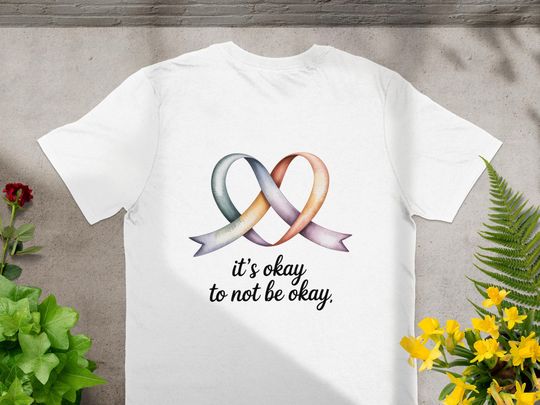 Discover Mental Health Awareness T-Shirt, Ribbon Heart Tee