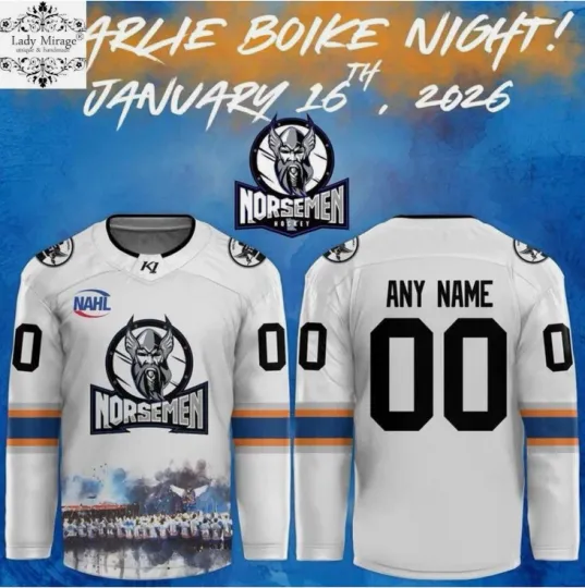 Discover Personalized Norsemen Charlie Night 2026 Hockey Jersey Gift For Valentine