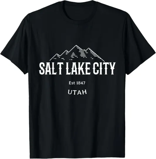 Discover Classic Salt Lake City Utah Vintage Rocky Mountains Novelty T-Shirt