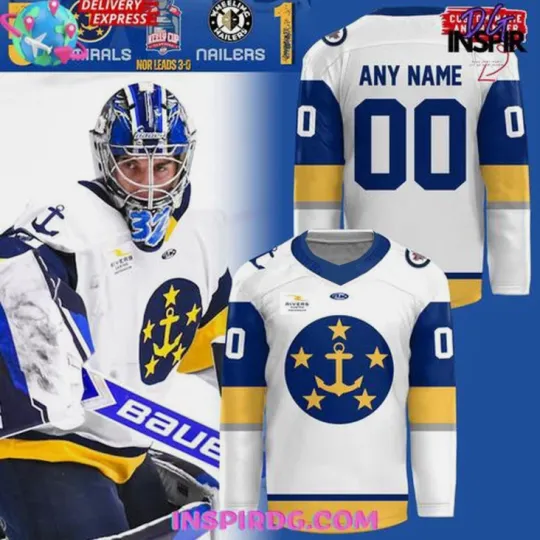 Discover Personalized Admirals 2025 Playoffs Hockey Jersey Gift For Valentine