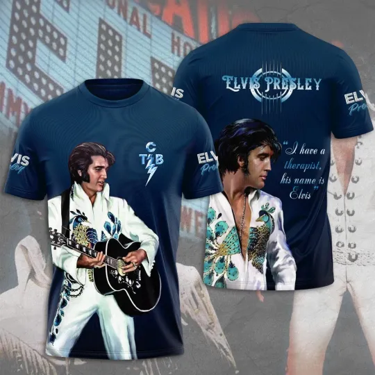 Discover Elvis Presley 3D Unisex T-Shirt - Music Fan Gift