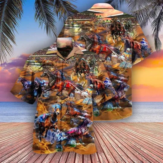 Discover Horse Hawaiian Shirt For Summer  Horse Harness Racing Life Is Better At The Rac