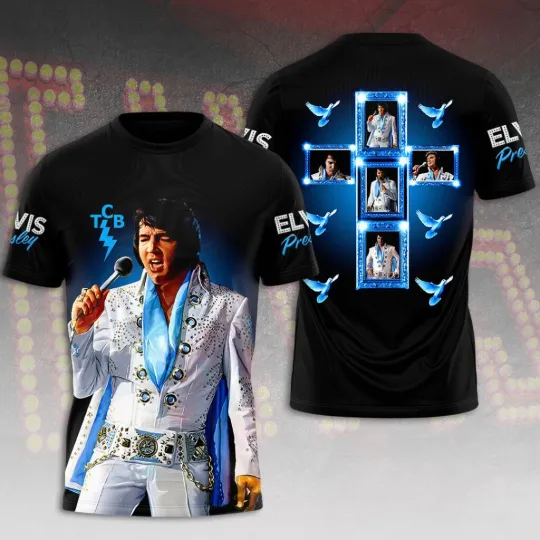 Discover Elvis Presley 3D Unisex T-Shirt - Music Fan Gift